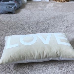 “love” pillow